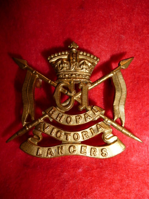 Bhopal Victoria (Imperial Service) Lancers QVC Cap Badge